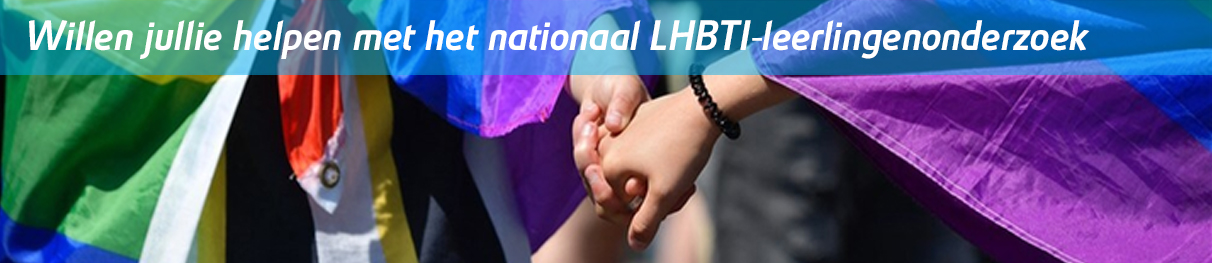 Laat je horen en doe mee aan het grote LHBT+ onderzoek Veiligheid & Steun op scholen!